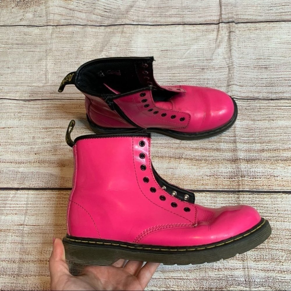 Dr. Martens Pink Boots Size 5